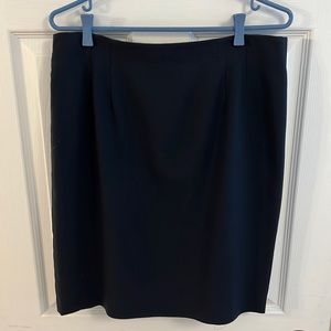 Talbots Navy Lined Skirt.
